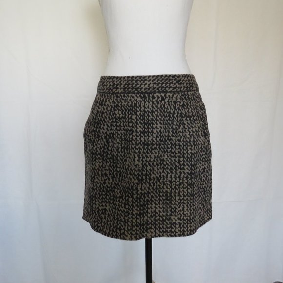 GAP Women’s Black Gray Cotton Lining Mini Skirt Size 4 - Picture 1 of 10